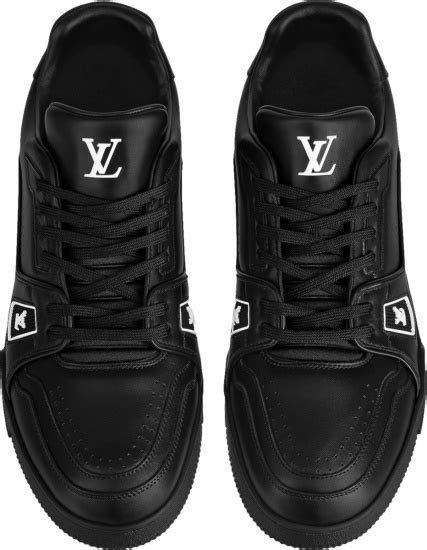 lv trainer triple black|lv trainer shoes.